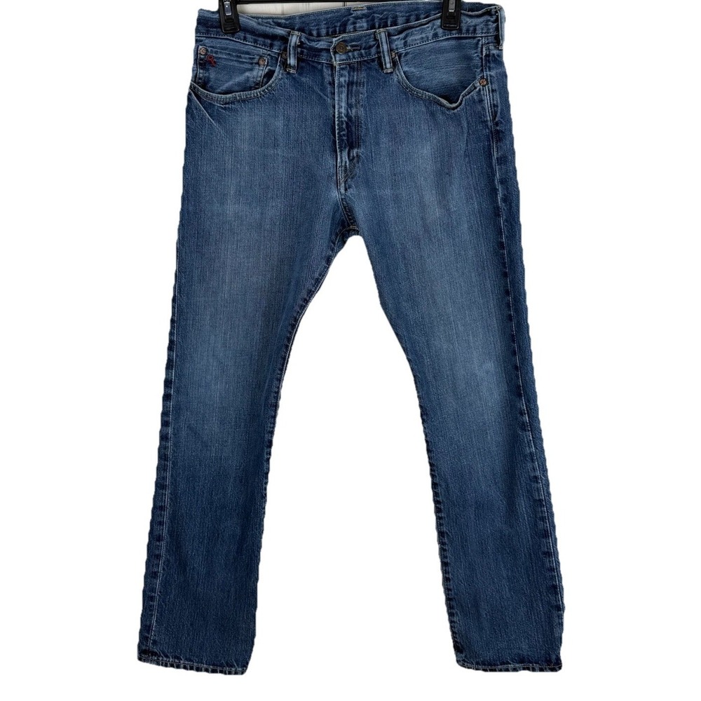 Polo Ralph Lauren Jeans Mens 32x30 Blue 018 Slim Straight Leg Stretch Denim